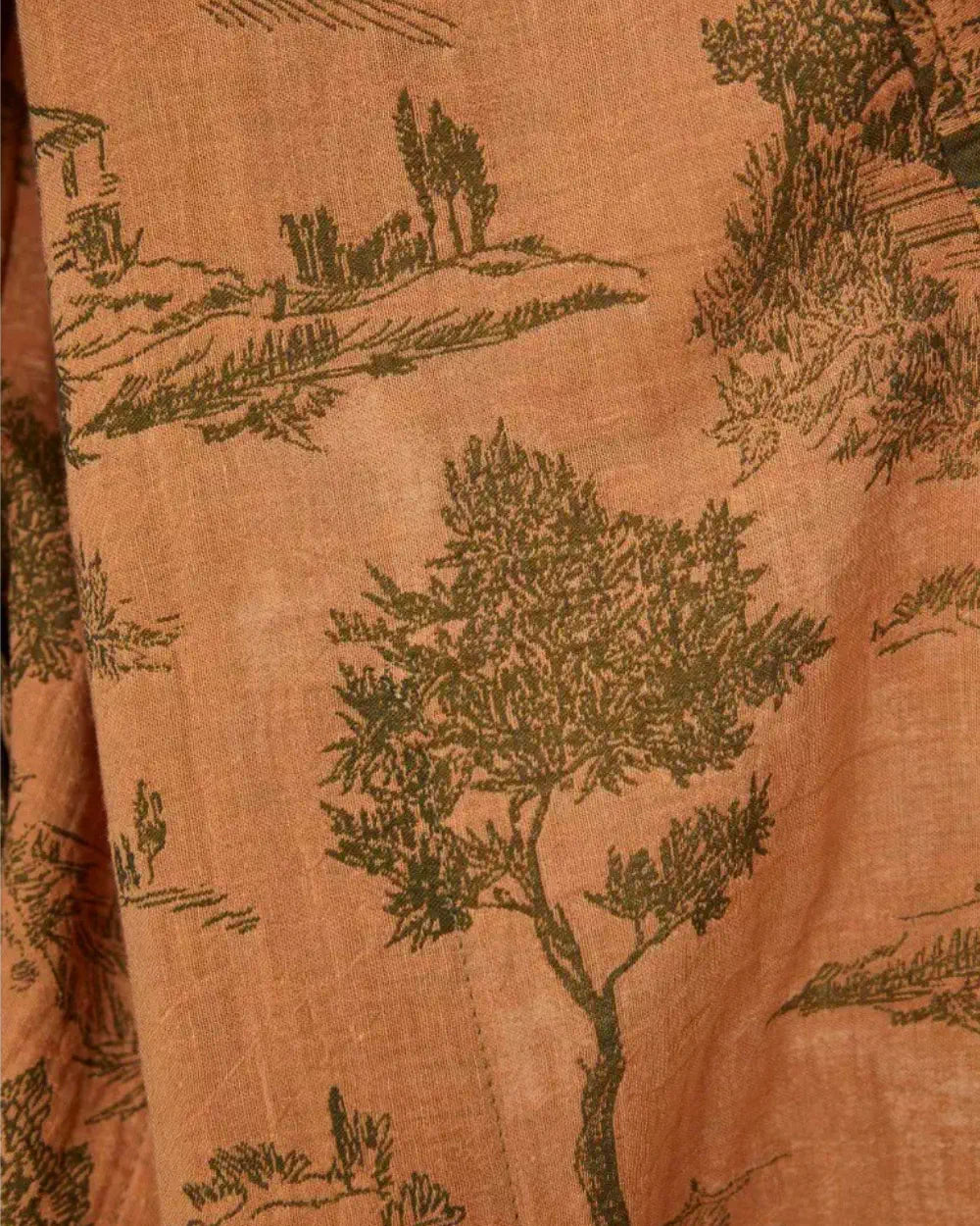 Peignoir kimono vert femme en coton | Midoriko