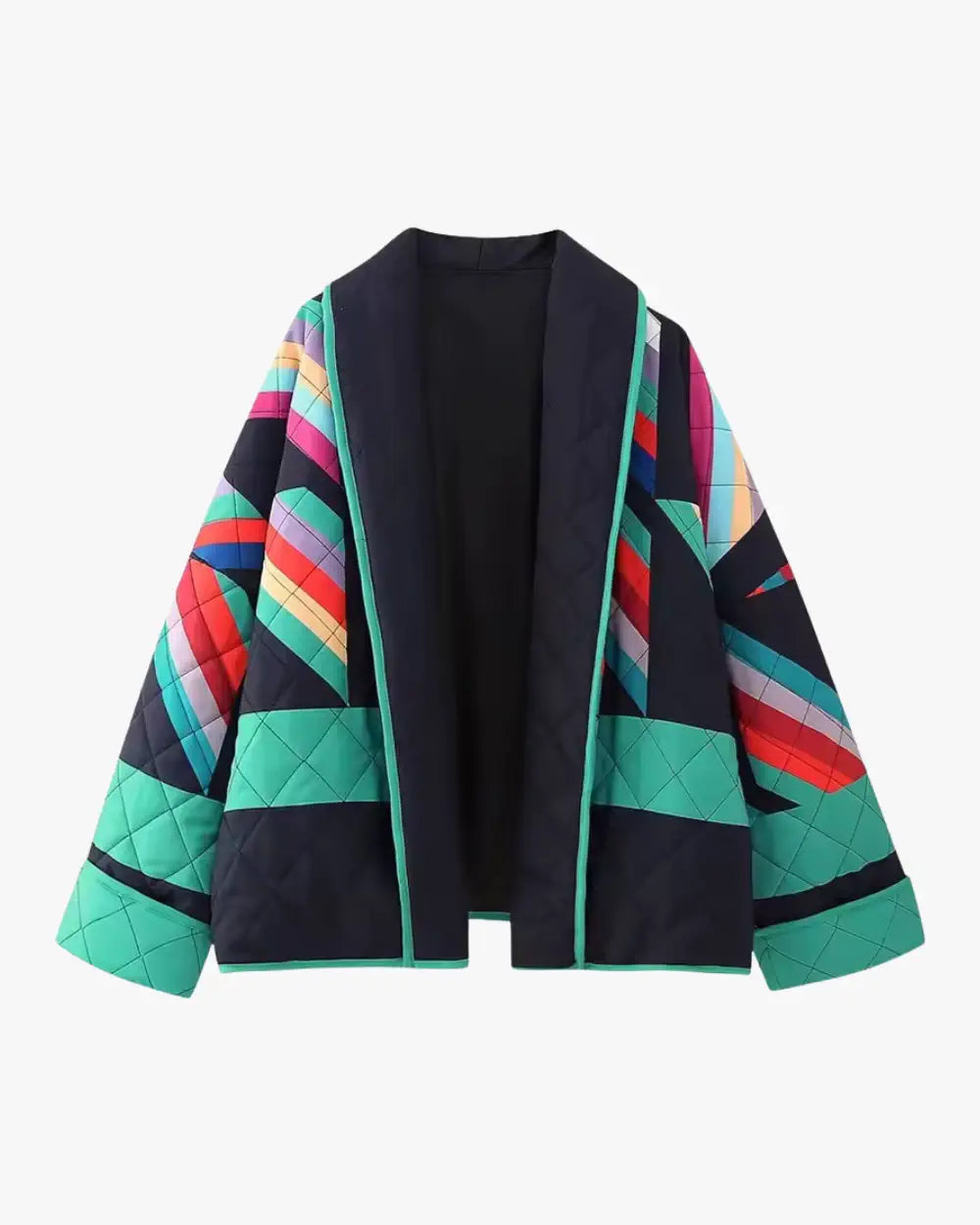 Blazer kimono matelassé femme style années 80 Takara