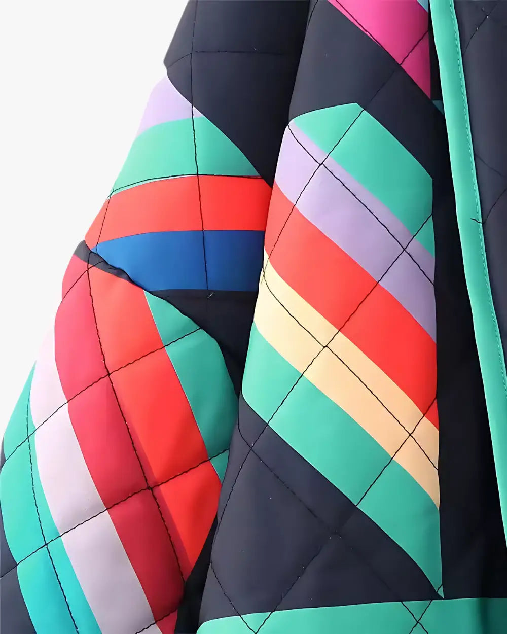 Blazer kimono matelassé femme style années 80 Takara