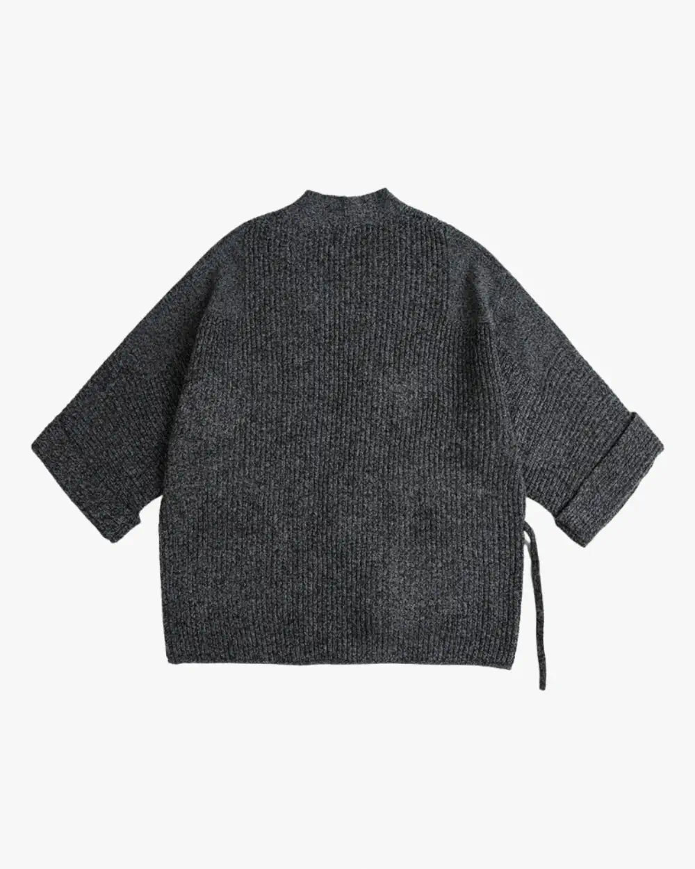 Cardigan kimono gris laine coupe oversize homme Hotoke