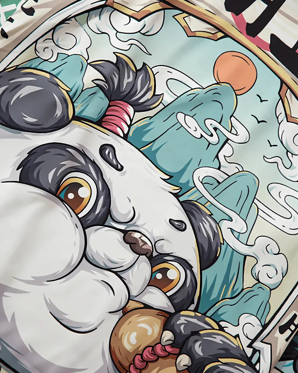 Kimono japonais avec motifs panda Shirokuma