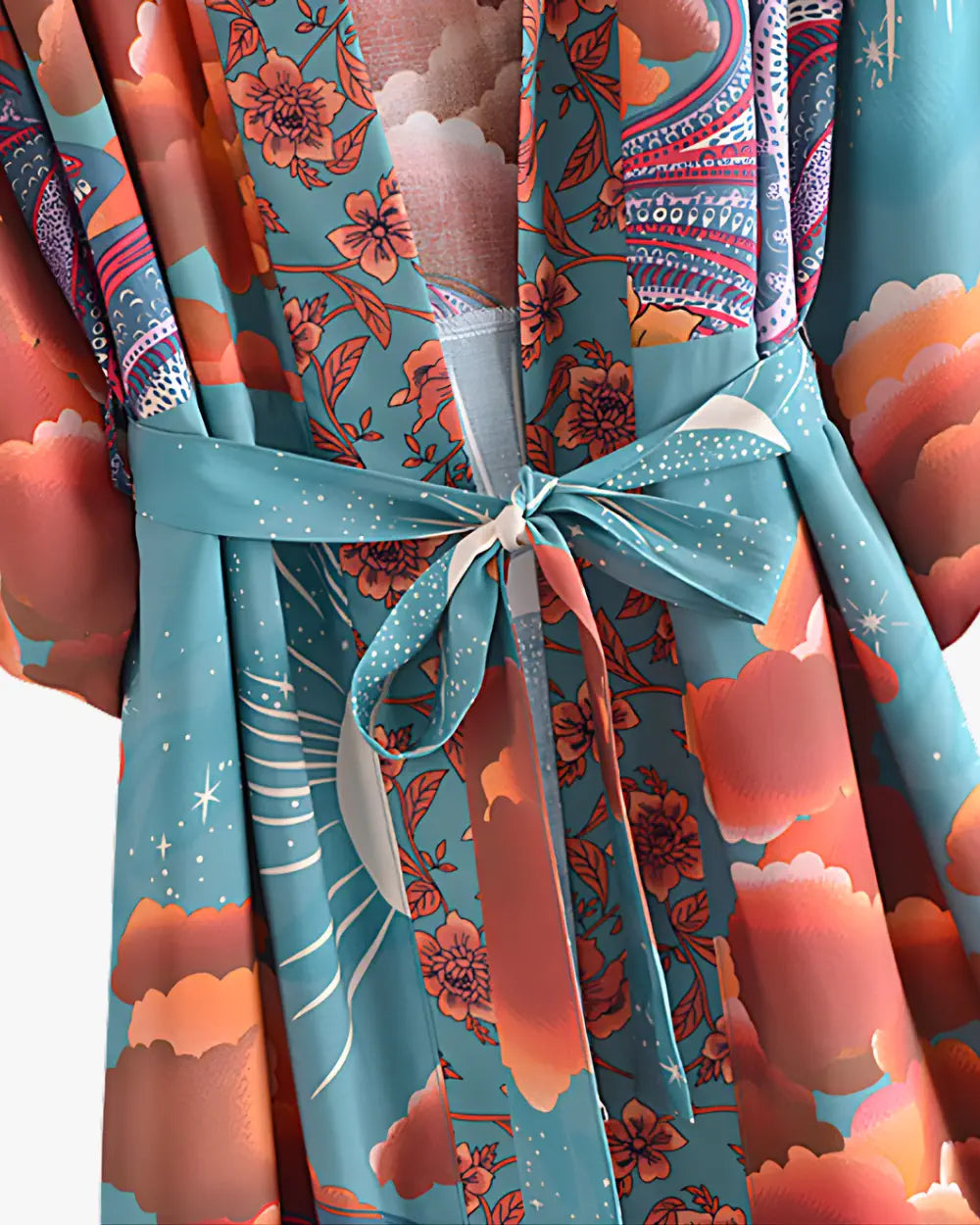 Robe japonaise bleu japonais femme Mizutsuki