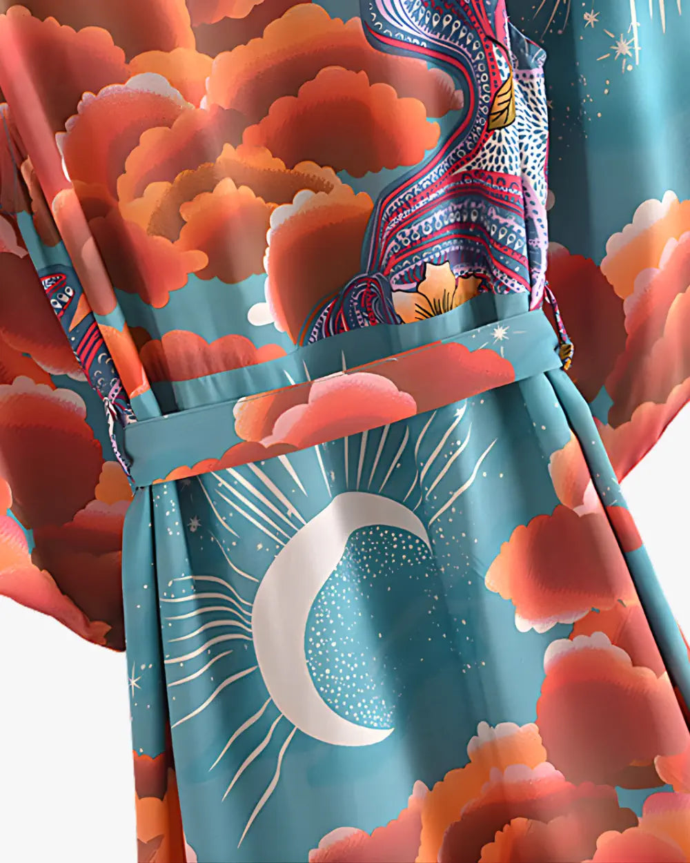 Robe japonaise bleu japonais femme Mizutsuki