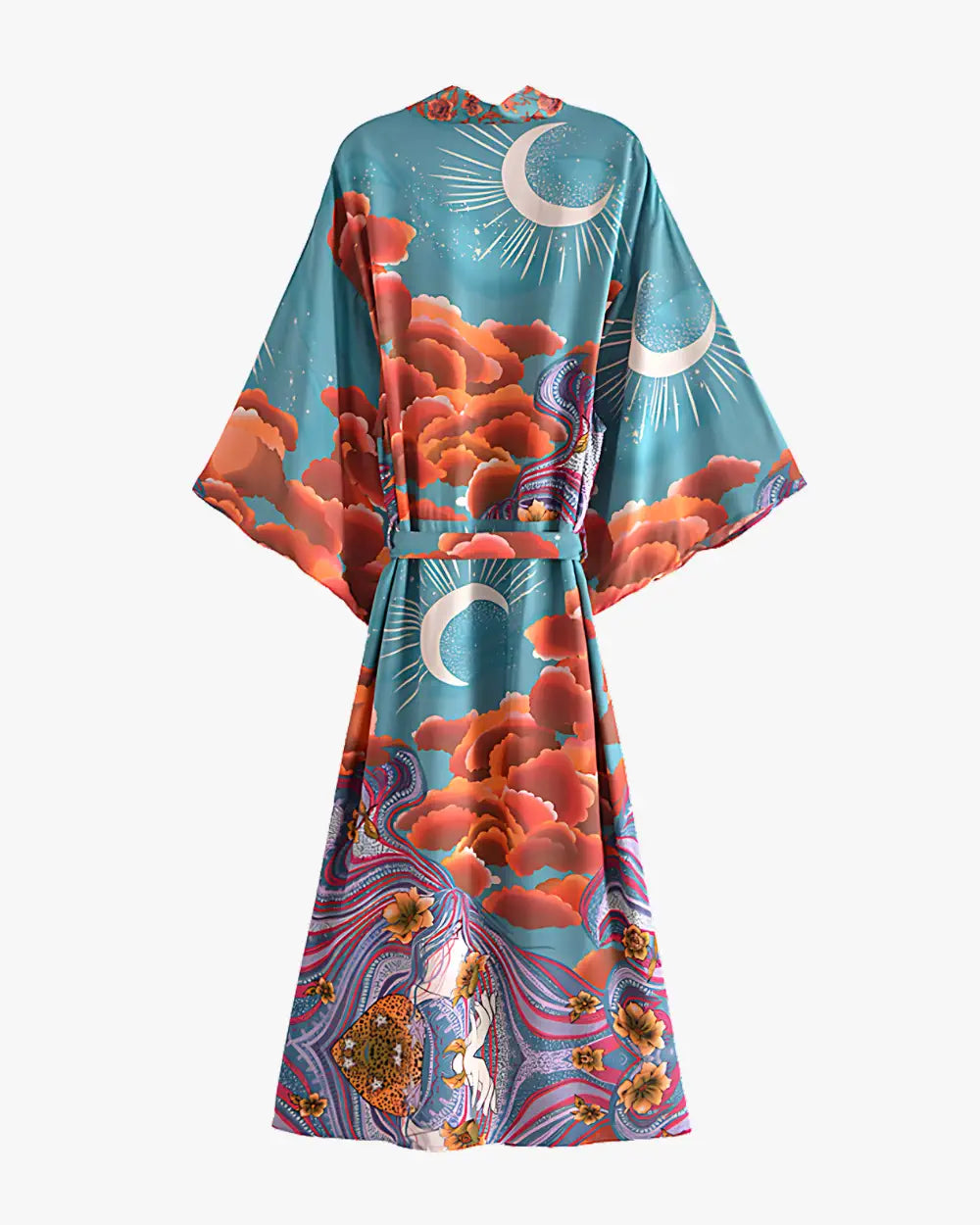 Robe japonaise coton bleu japonais femme Mizutsuki