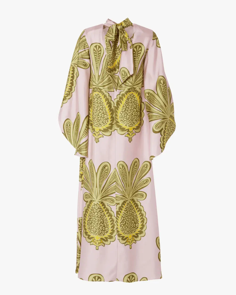 Robe kimono rose reversible motifs ananas femme Mizuki