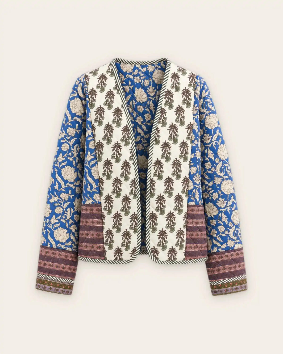 Veste kimono courte matelassee boheme femme Nozomi