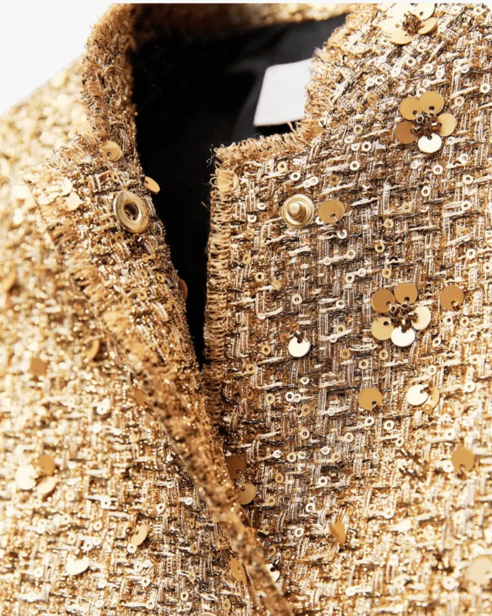 Veste kimono dore scintillante elegante pour femme Hikari