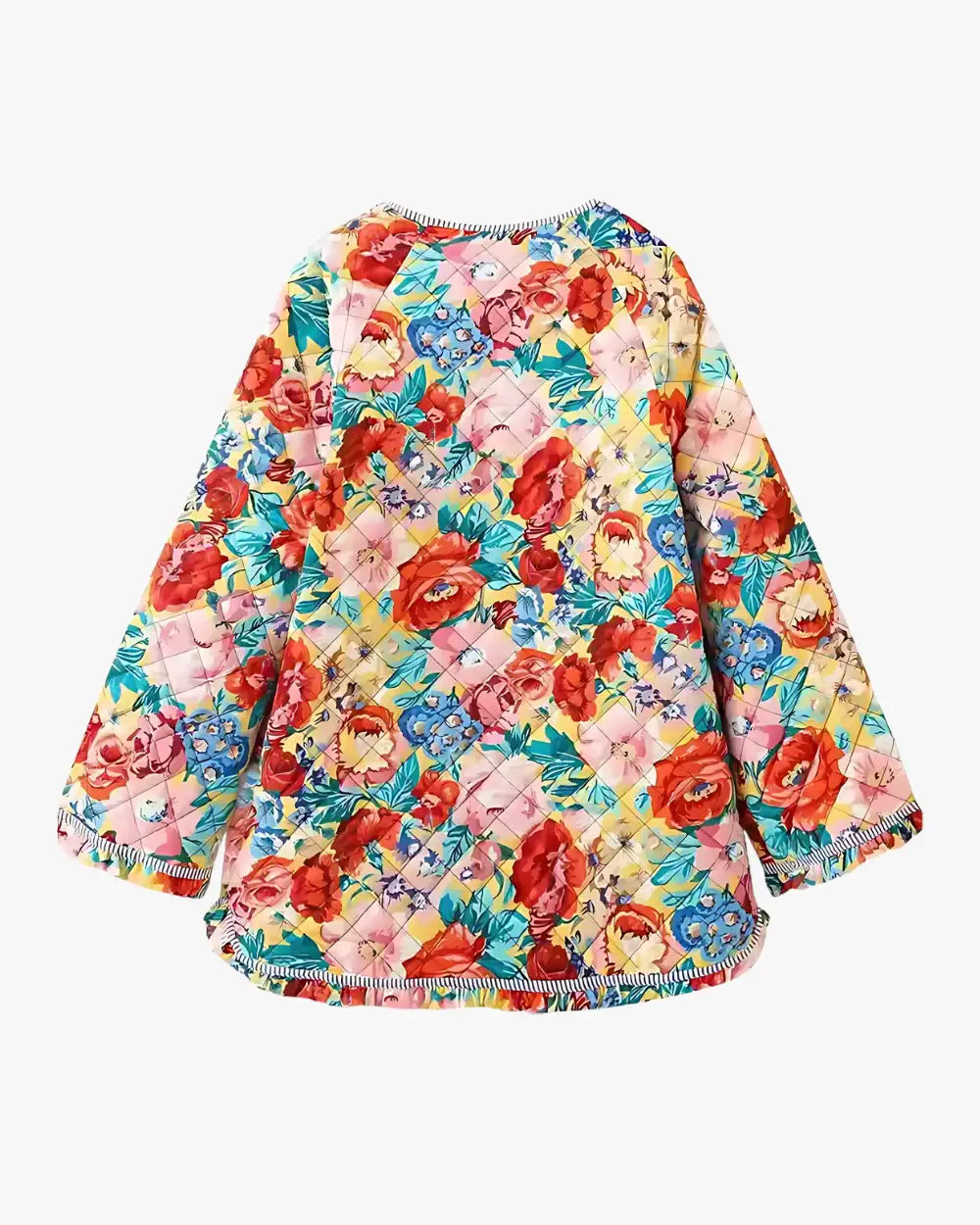 Veste kimono fleurie matelassée femme Hanabira