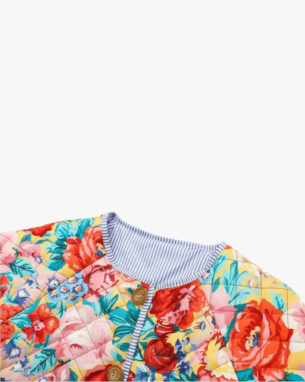 Veste kimono fleurie matelassée femme Hanabira