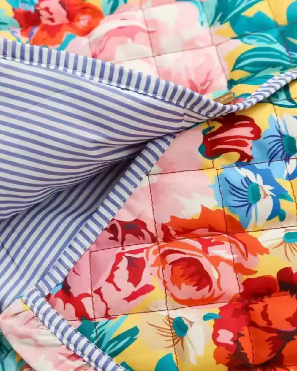 Veste kimono fleurie matelassée femme Hanabira