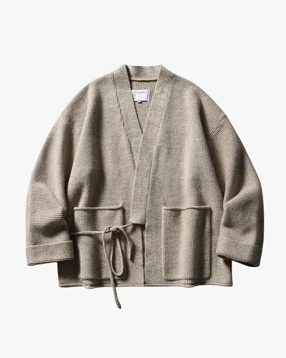 Veste kimono homme beige cardigan japonais Sando