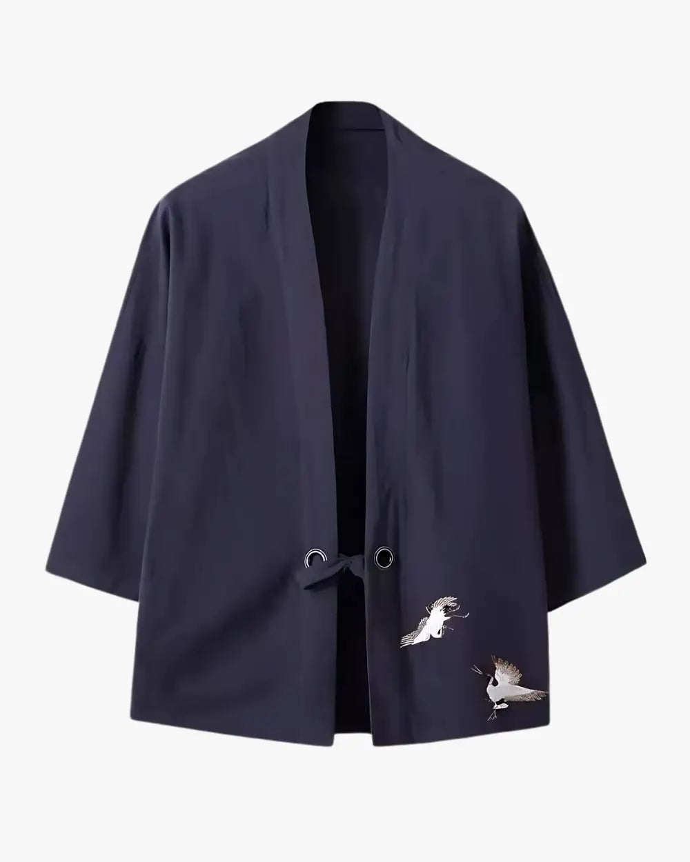 Veste kimono homme bleue décontractée Aokumo