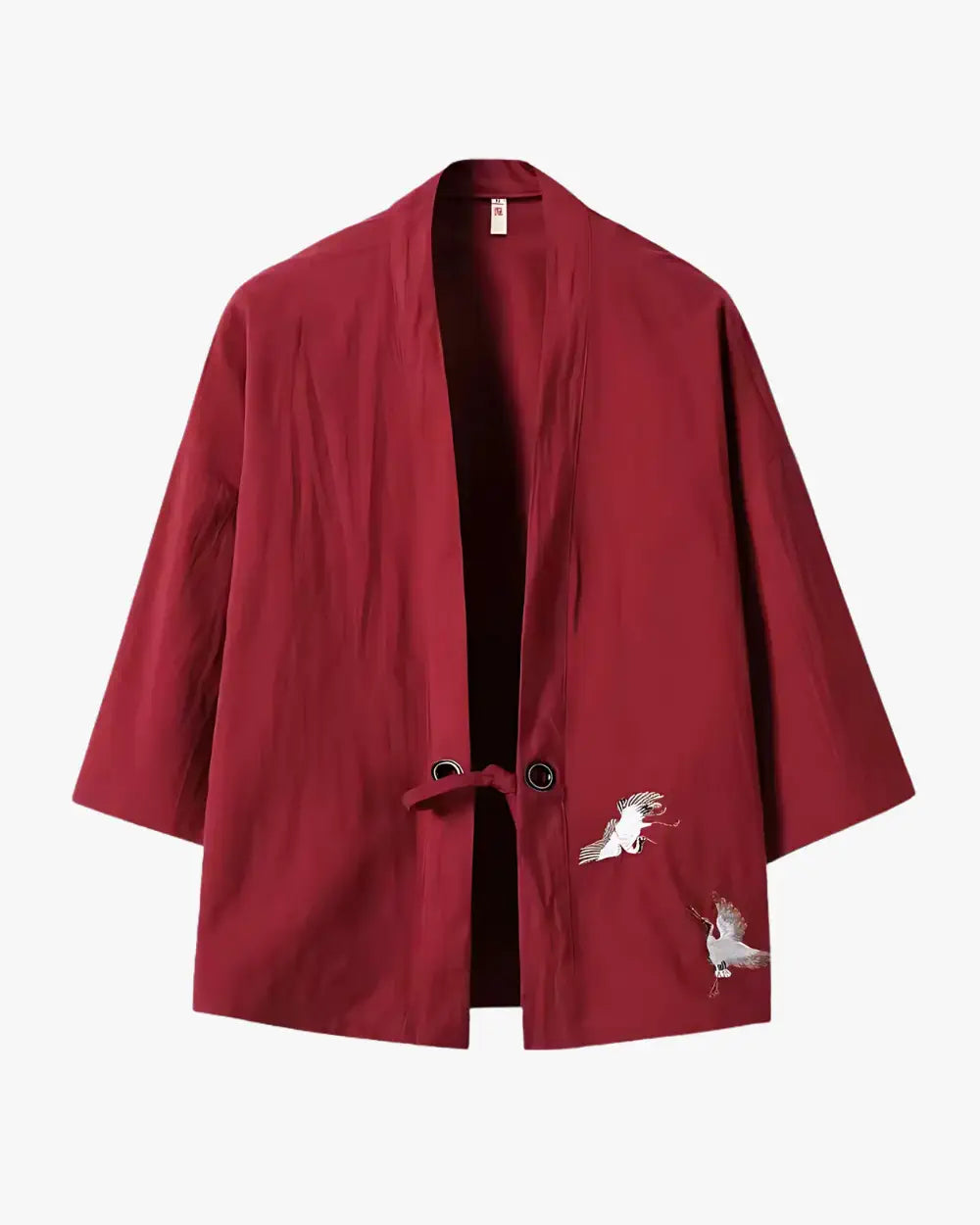 Veste kimono homme rouge décontractée Aokumo