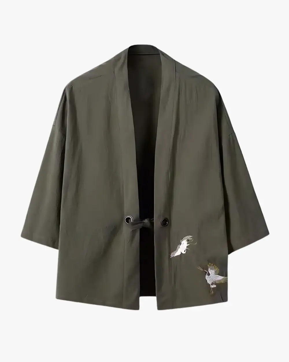 Veste kimono homme verte décontractée Aokumo