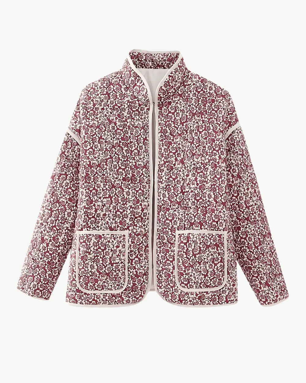 Veste kimono japonaise fleurie rose elegante Sakurako