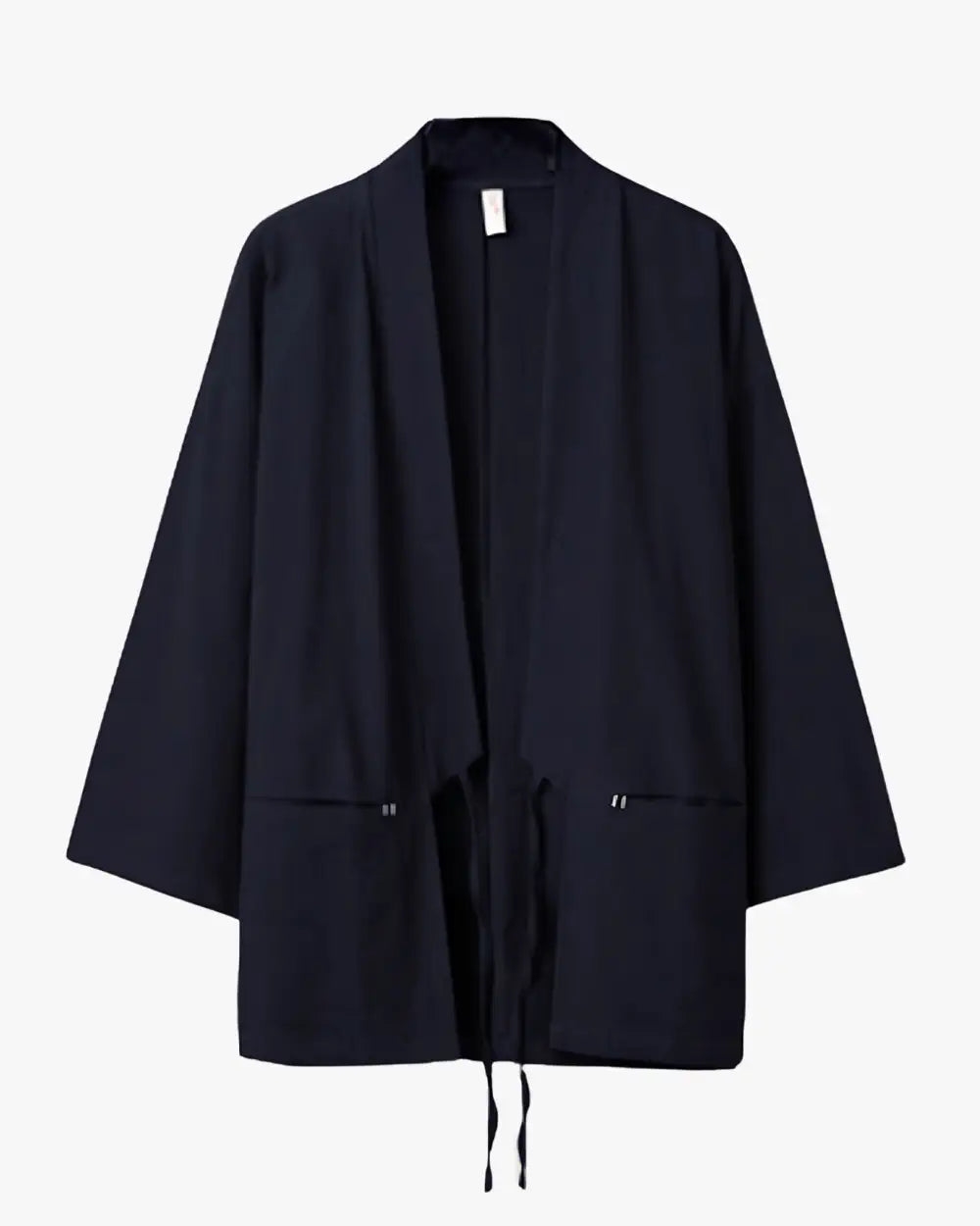 Veste kimono noire homme minimaliste Akairo