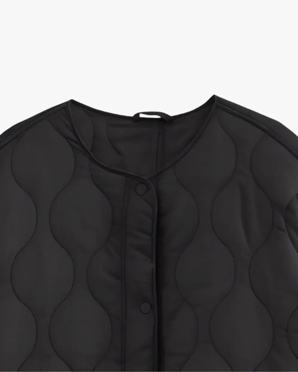 Veste kimono noire matelassee femme Aokaze