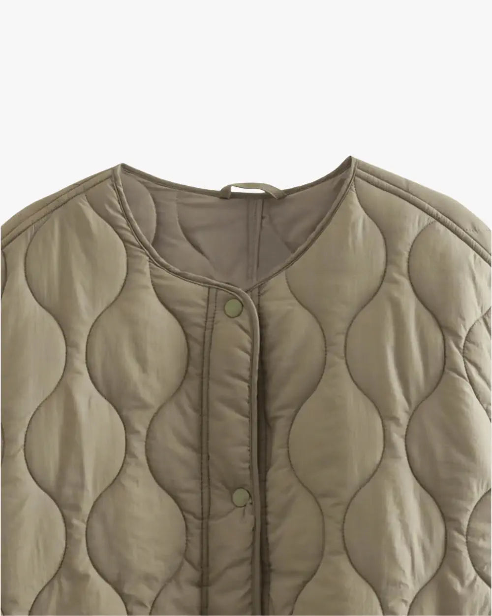Veste kimono olive matelassee femme Aokaze