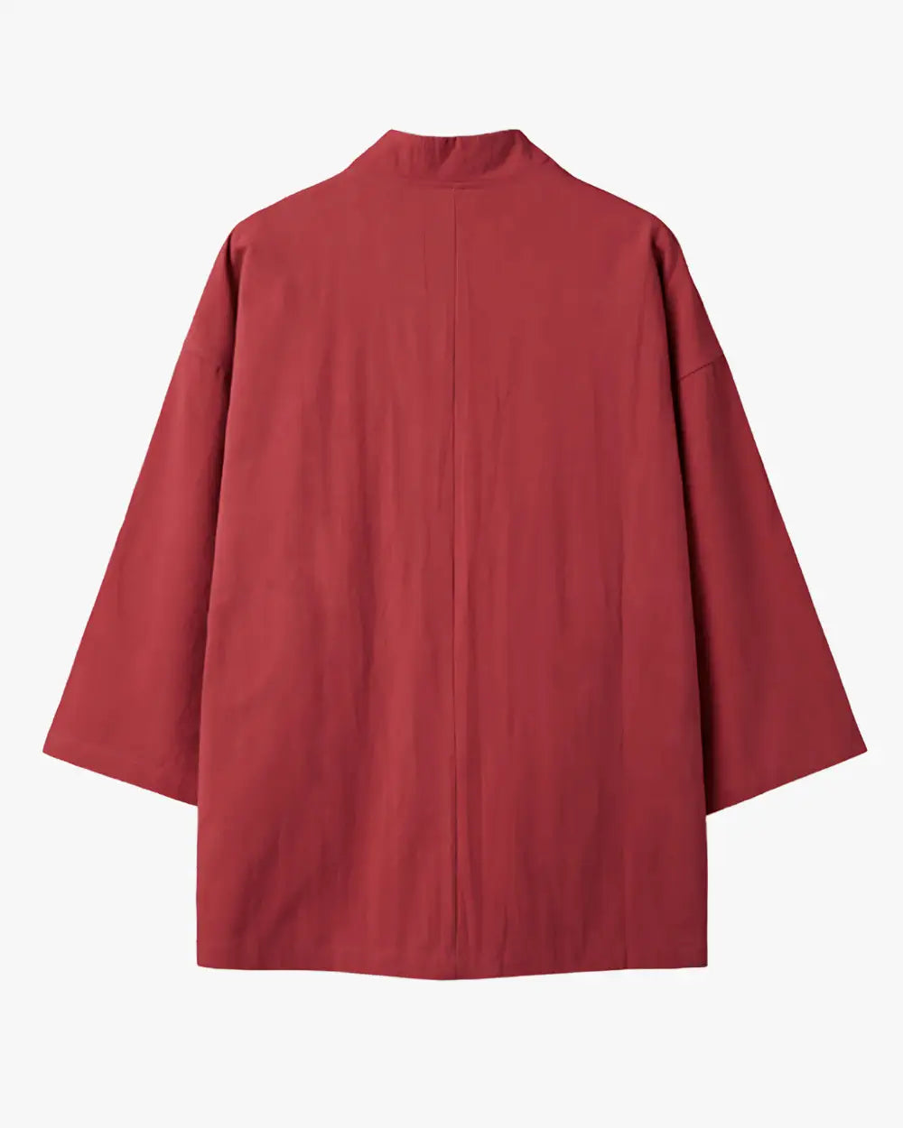 Veste kimono rouge homme minimaliste Akairo