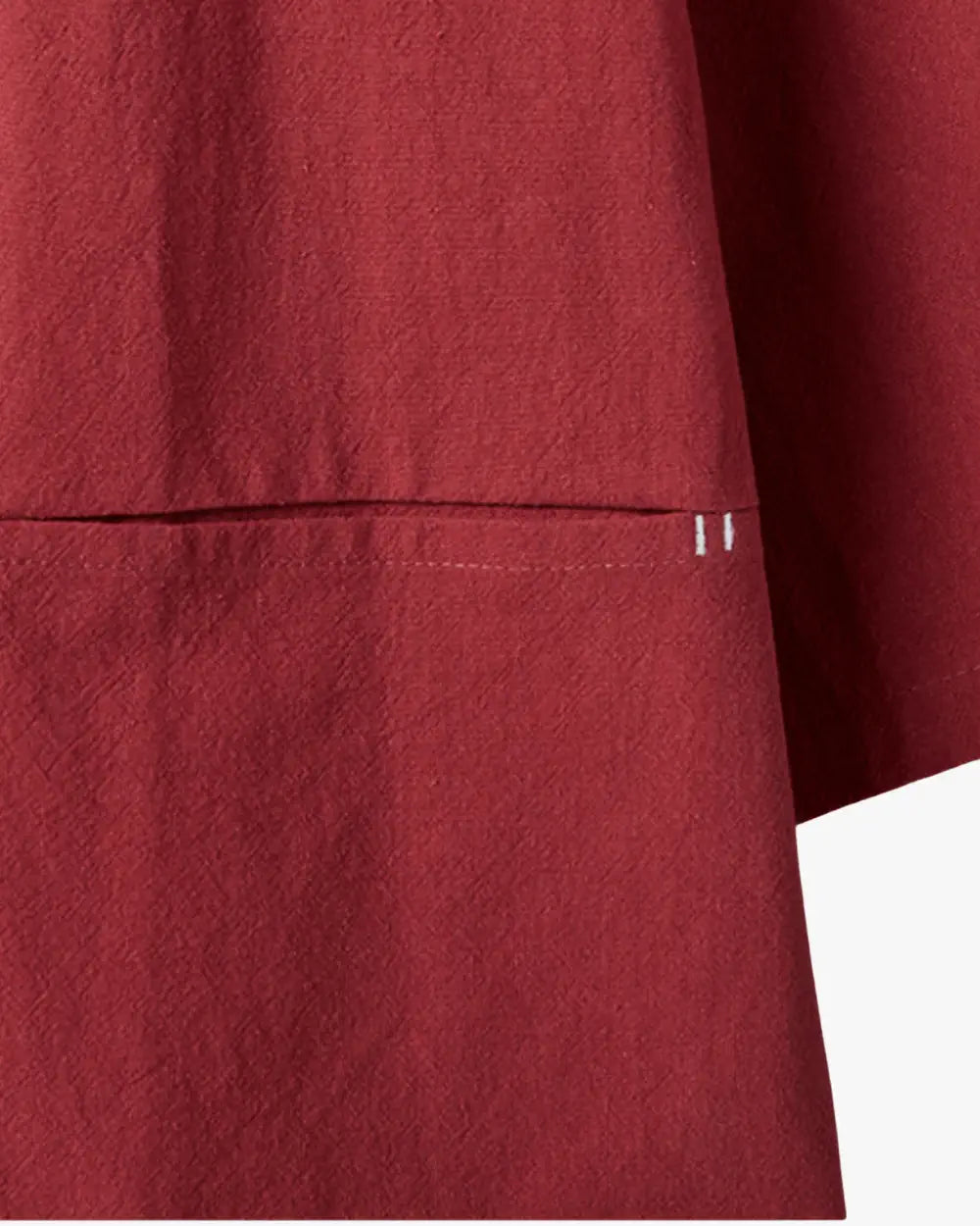 Veste kimono rouge homme minimaliste Akairo