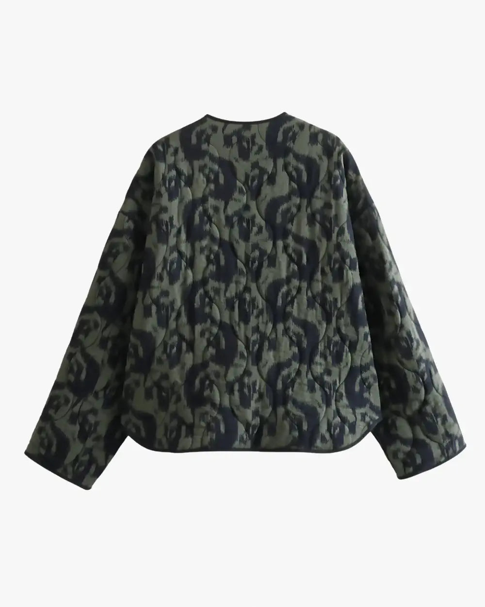 Veste kimono verte en coton épais femme Midoriha