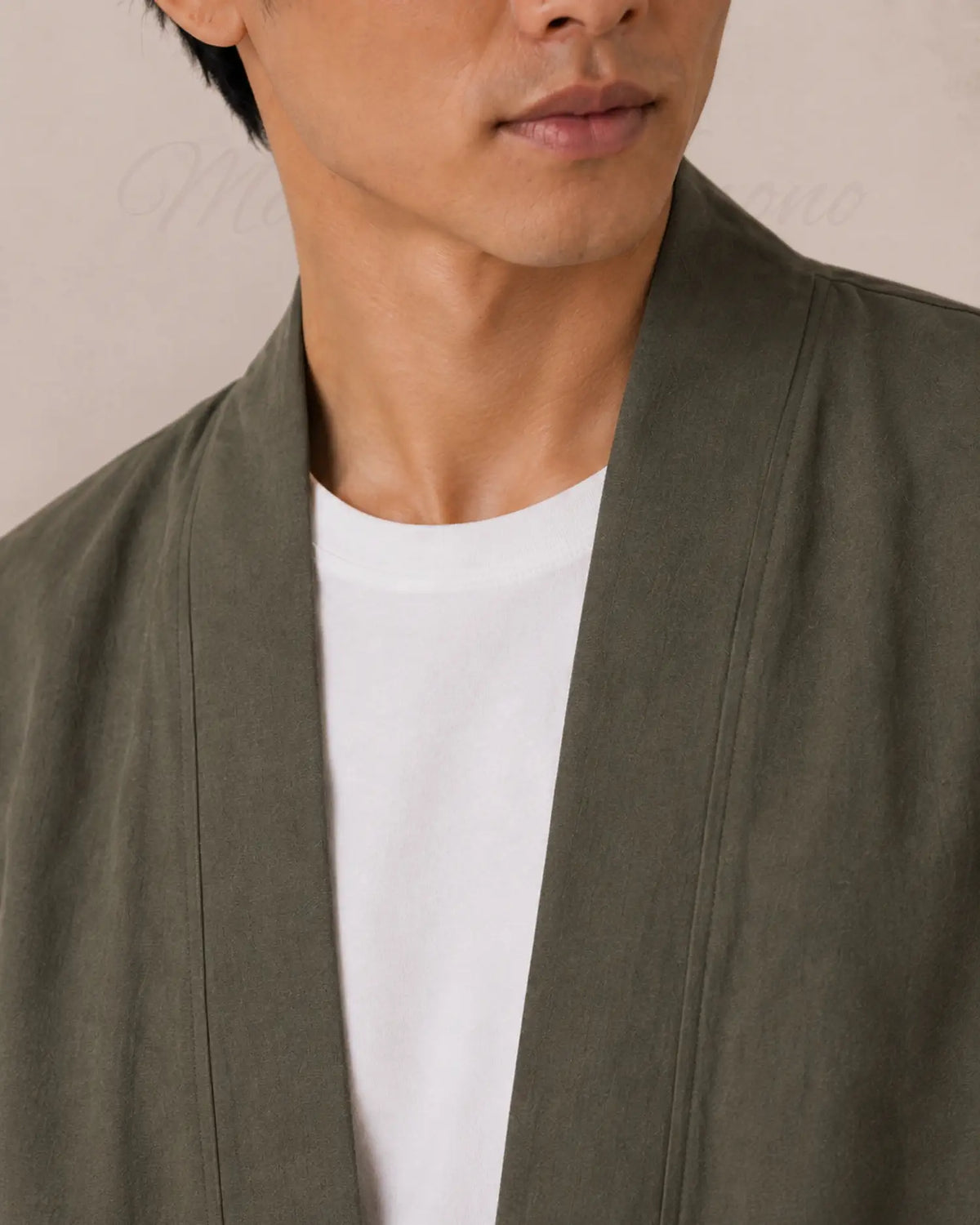 chemise kimono homme vert japonais