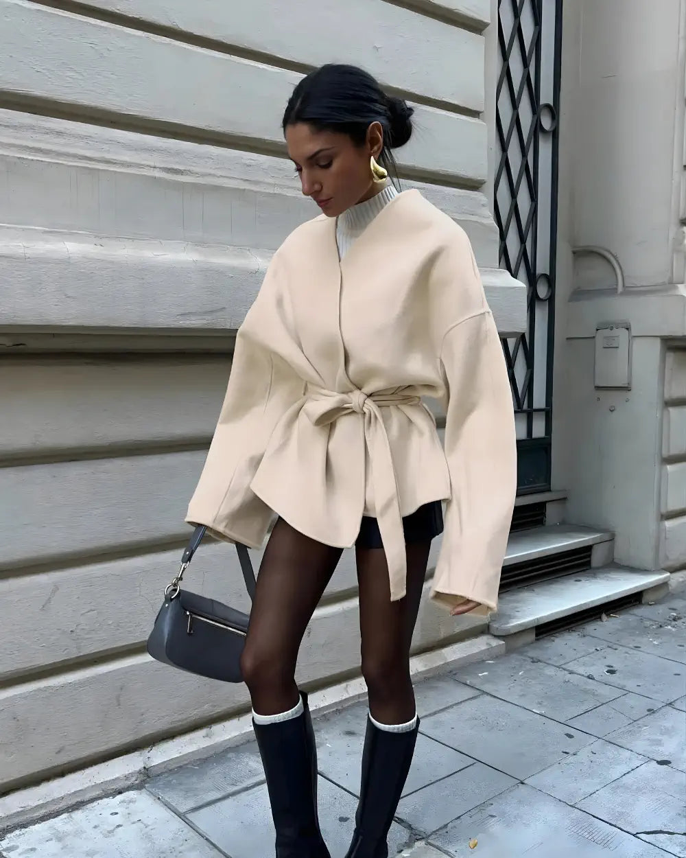 Veste kimono courte femme style oversize | Yukine