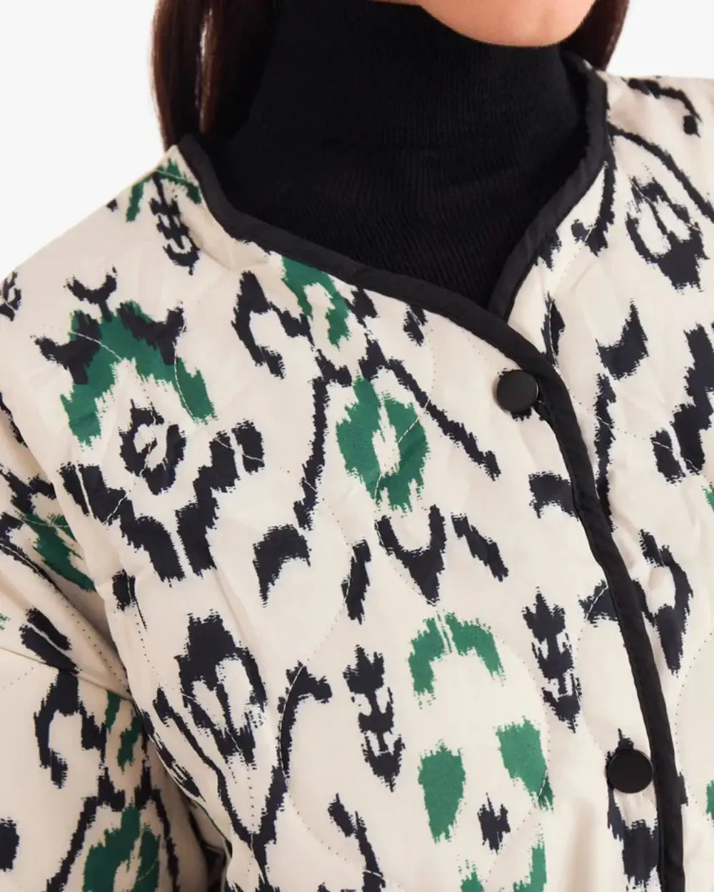 Veste kimono matelassée blanche femme | Kuroshiro