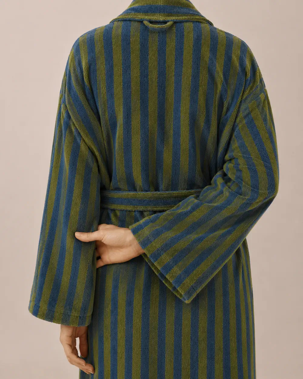 peignoir kimono femme vert polaire