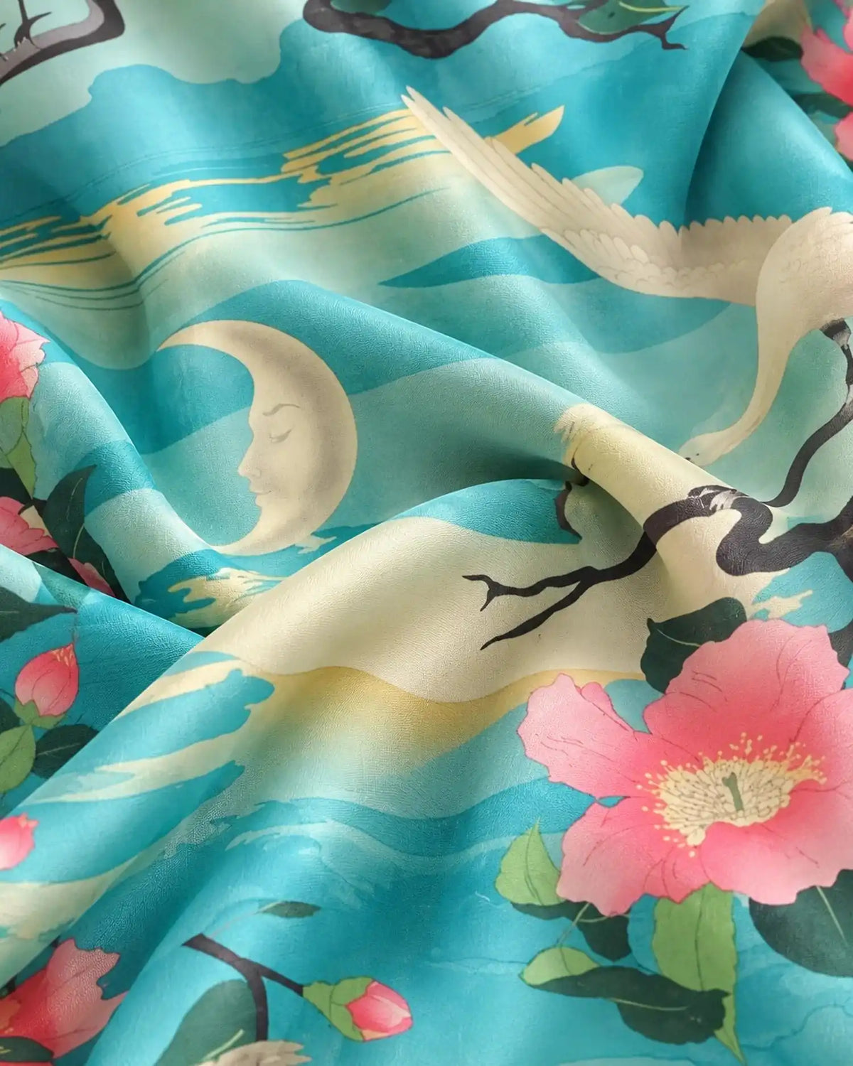robe japonaise femme coton tropical tissu drape