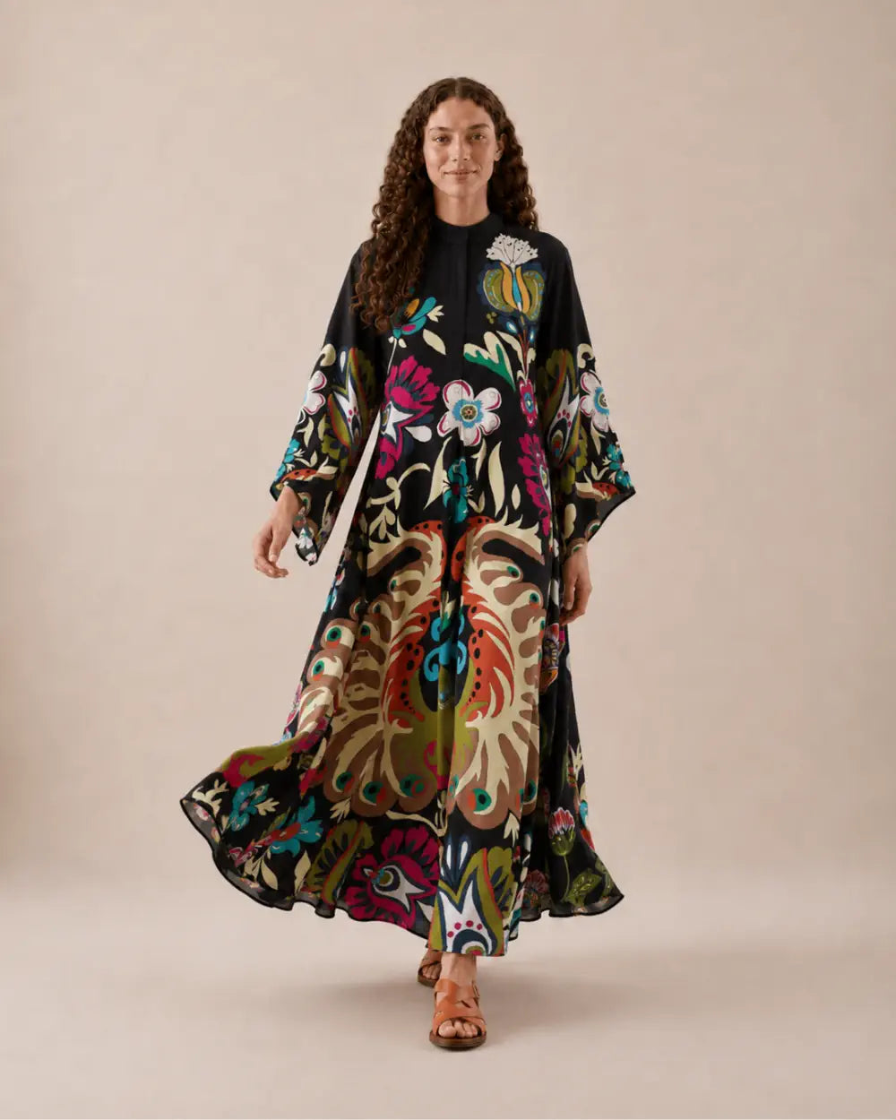 robe japonaise femme fleuri noir reversible