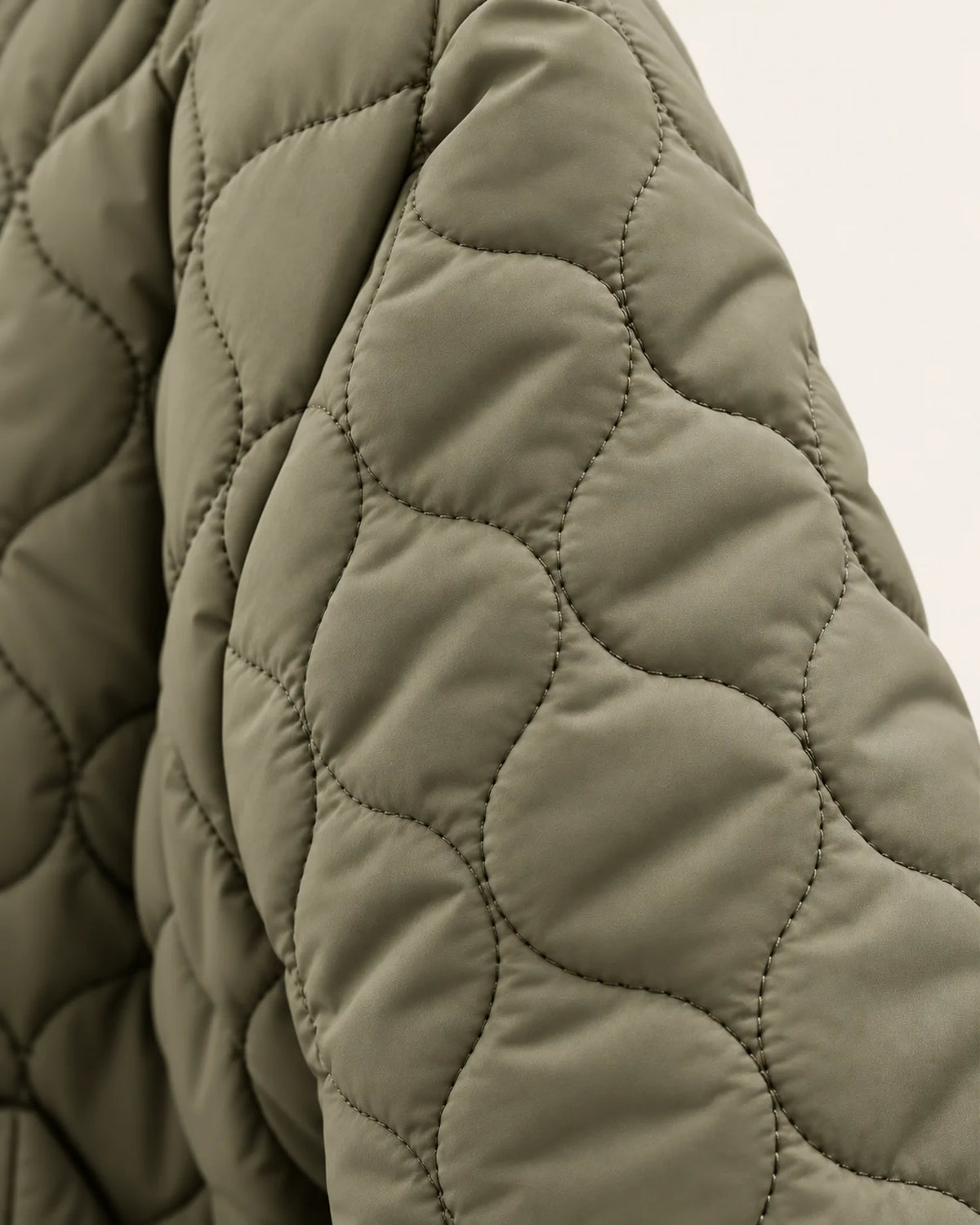 veste kimono matelassee femme vert olive matelassage