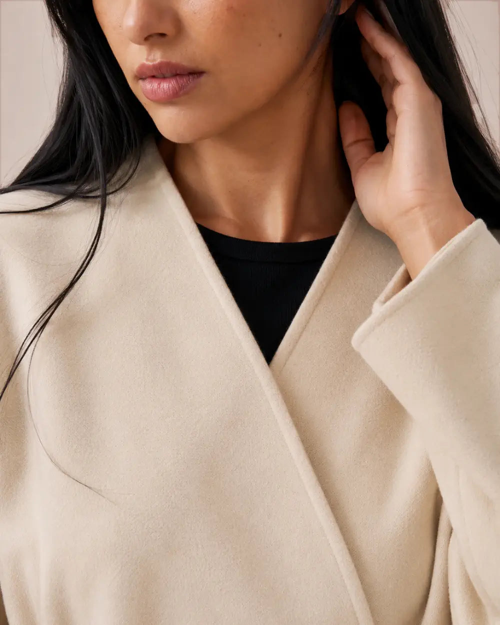 veste kimono coton femme blanc oversize