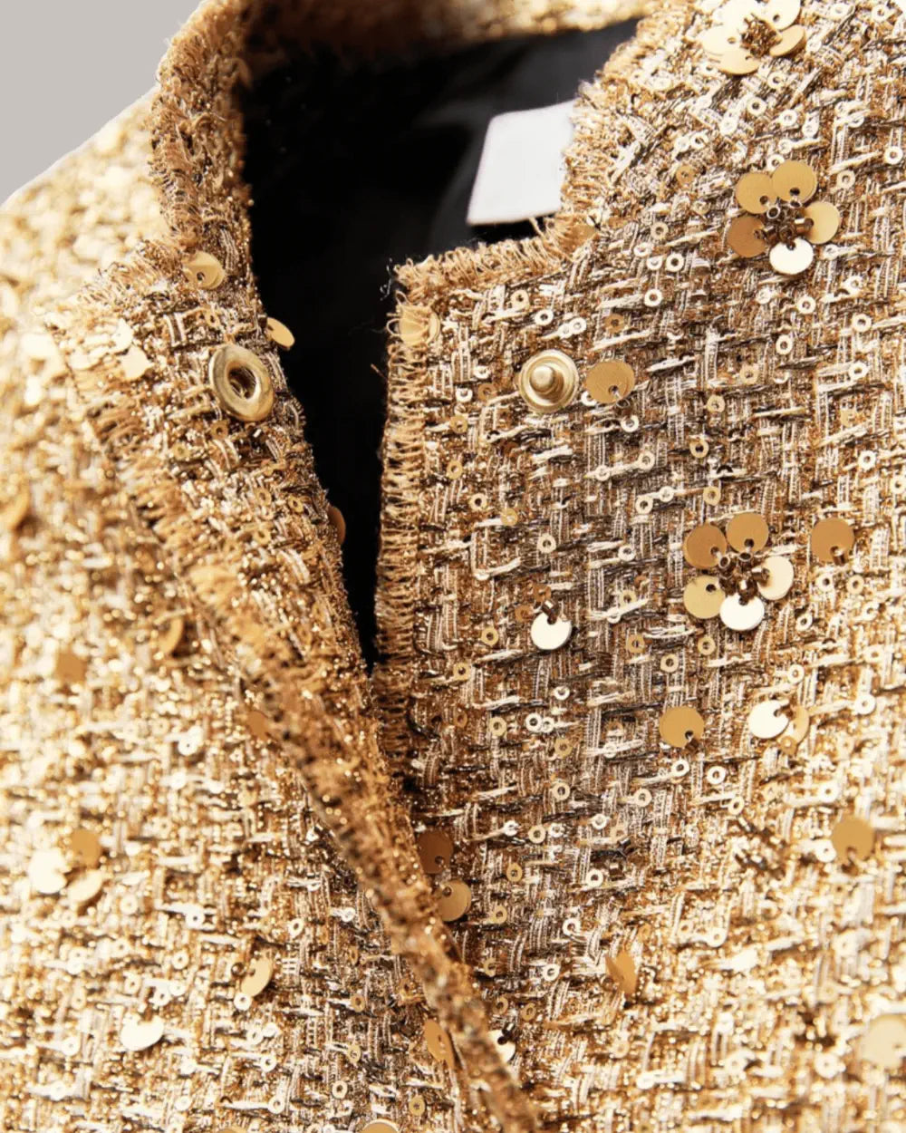 veste kimono doree femme paillettes soirée hikari
