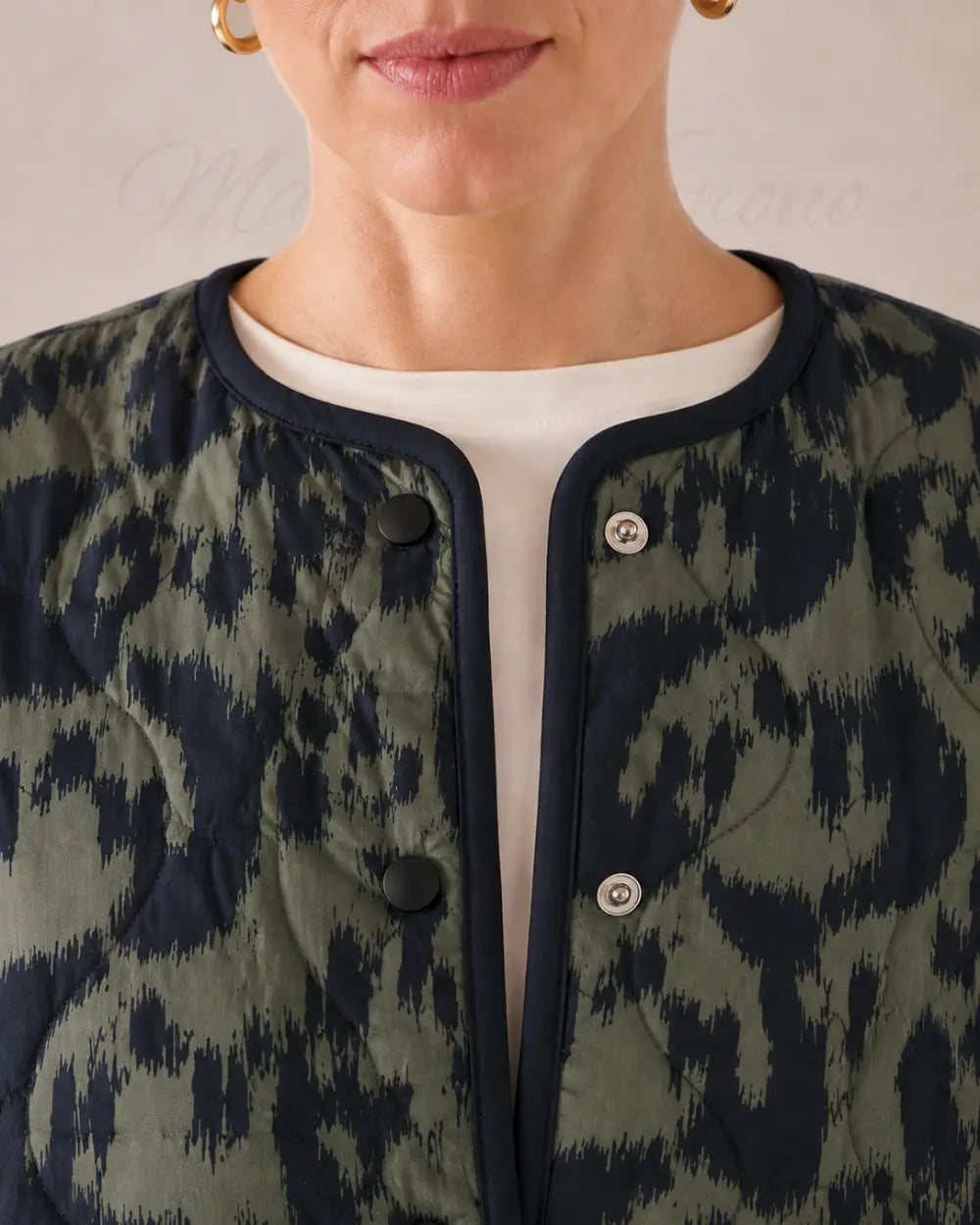 veste kimono femme verte coton