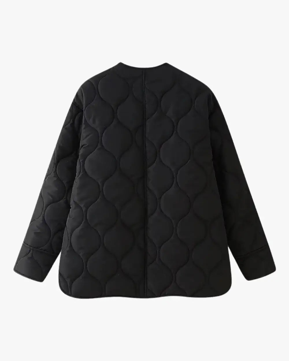 veste kimono matelassee femme noir